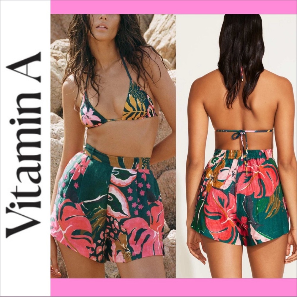 Vitamin A The Getaway Short in Painted Jungle Size M